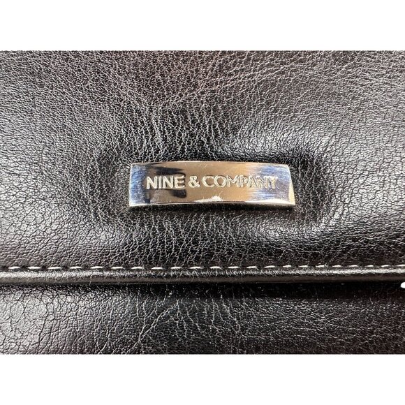 Nine & Co Black Leather Wallet Full Size TriFold NEW OLD STOCK Vintage 90s‎ Tags - Picture 11 of 16